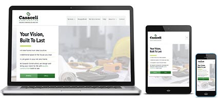 Website for a construction company.