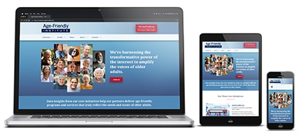 Age-Friendly Institute responsive views.